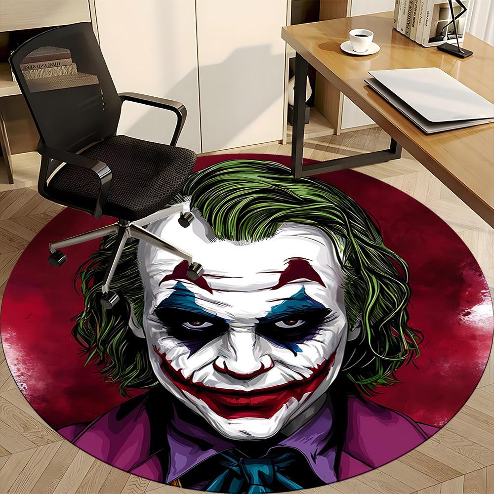 1pc Joker Office Round Area Rug, Under Office Chairs Bedroom Living Room Home Decor, Room Deco, Available in Various Sizes