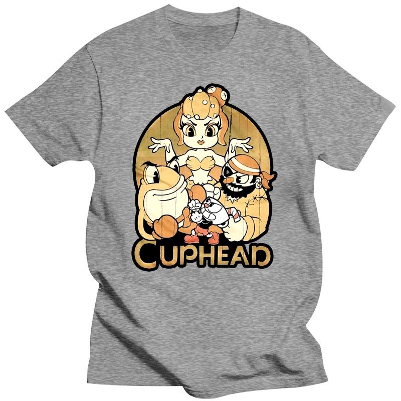 Pop Tees Cuphead Und Bosse Erwachsenen T-Shirt Erwachsene Lässiges T-Shirt