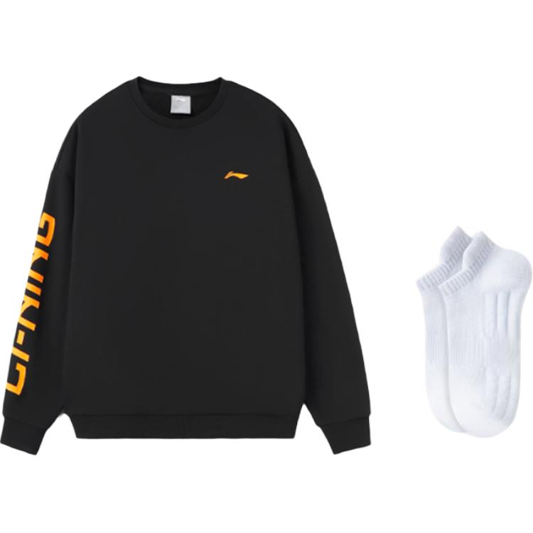 Li Ning Sweatshirt Unisex Black AWDRF44-1