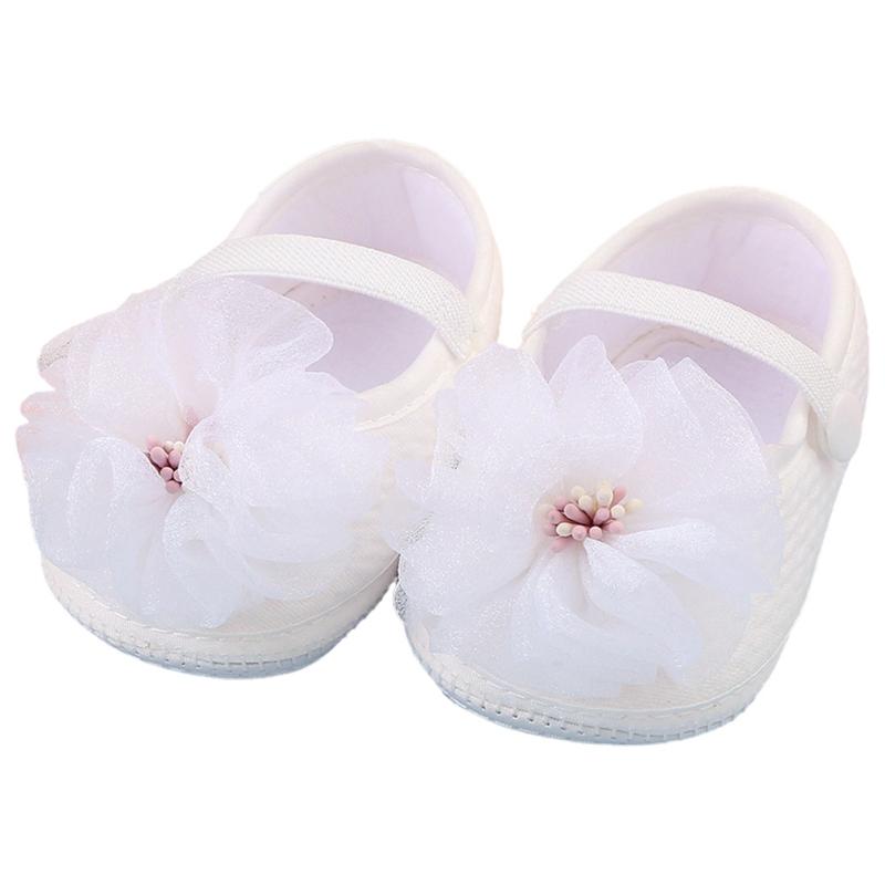 

Нескользящие туфли на плоской подошве для маленьких девочек, сетчатая обувь с цветочным украшением, обувь для первых ходунков, обувь принцессы 13