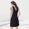 Chuyu Women's Original Denim Overall Mini Dress