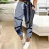 Summer Ladies   Starry Sky Printed Sweatpants Loose Fit Drawstring Joggers Elastic Cuff Daily Casual Pants