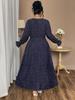 European Style Plus Size Women's Polka Dot Long Sleeve Dress 2025