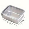 8pcs Fresh-keeping Box Stainless Steel Food Storage Box with Lids Rectangle Sausage Noodles Fruit Box for Camping Picnics School