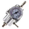 Universeller einstellbarer Kraftstoffdruckregler für Autos mit Manometer Silber