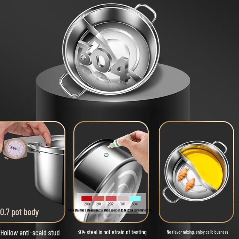 Driain 304 Stainless Steel Dual-Sided Hot Pot