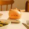 Cute Cartoon Ceramic Dental Swab Tube Cat Shape with Cover Cotton Swab Jar Portable Floss Stick Organizer Daily Use