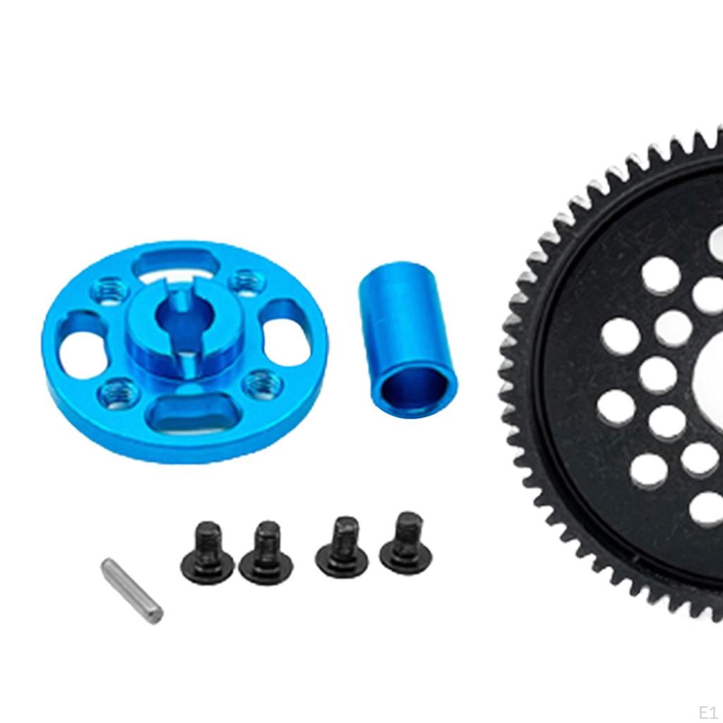 1:10 Scale RC High Speed Gear Set, Metal Gears Upgrade Parts, 54500 Aluminum Kit for Tamiya TT02