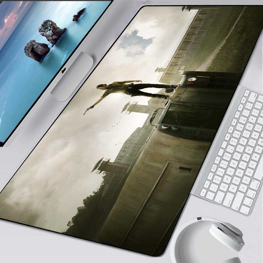 The Walking Dead Large Gaming Mouse Pad Computer Mousepad Pc Gamer Mouse Mat Laptop Mausepad Mouse Carpet Keyboard Mat Desk Pad