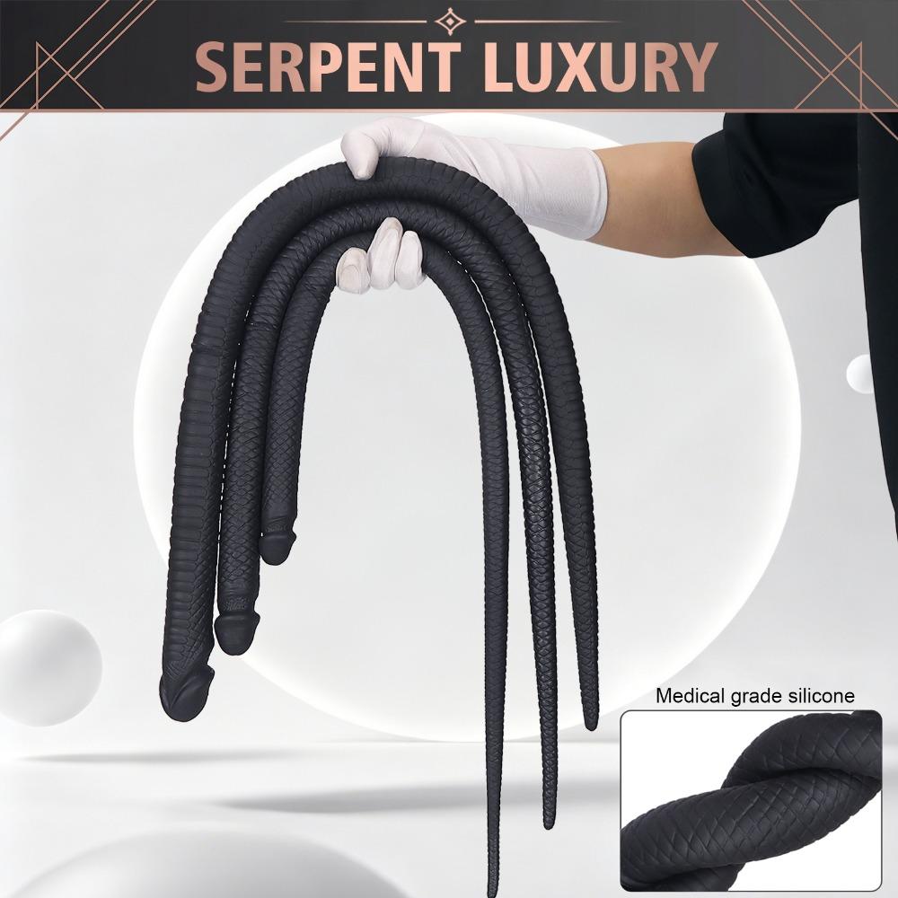 Soft Silicone Long Anal Plug for Men Women, Comfortable Stretching Prostate Massager Adult Sex Toys