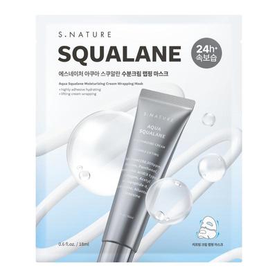 Aqua Squalane Feuchtigkeitscreme Masken-Wrap 18ml*4 Stück