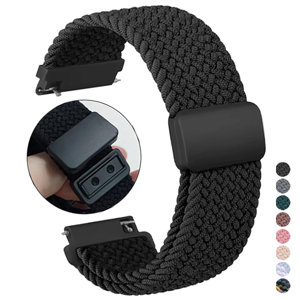 20mm 22mm Nylon Strap For Garmin Venu 4 2 3 Sq Forerunner 570 265 165 Woven Bracelet For AMAZFIT BALANCE2 Sports Breathable Band
