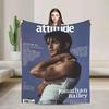 Vintage Jonathan Bailey Soft Warm Plush Throw Blanket for Living Room Sofa Bed  Unisex Flannel Bedspread Cover