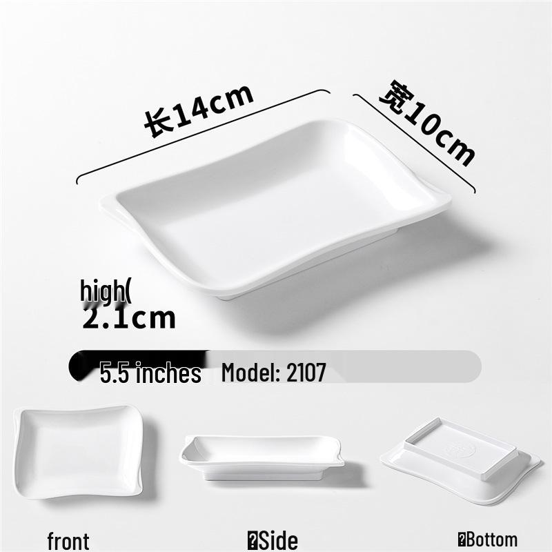 Zweifarbige Melamin-Tischware: Kleines Schalen- und Schalenset für Buffet und Grill-Dipsaucen.