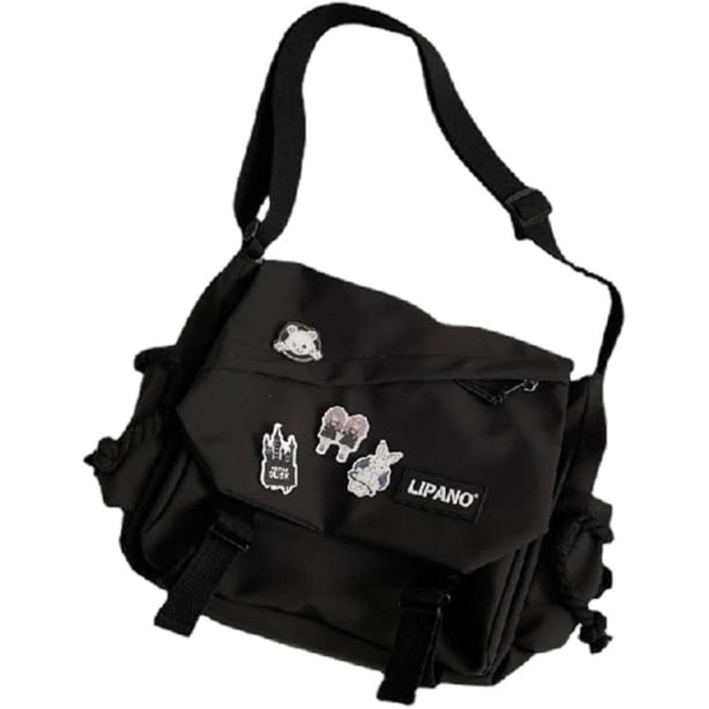 Bolsa Transversal Mochila Kawaii Grande Capacidade Mochila Estética Fofa Casual Viagem Mochilas Mochilas Diárias