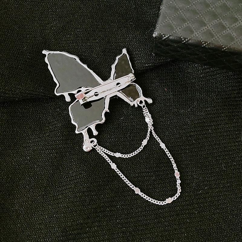 New Brooch Black Butterfly Sweater Accessories Corsage Women's Design Niche Exquisite High-end Cold Style Brooch