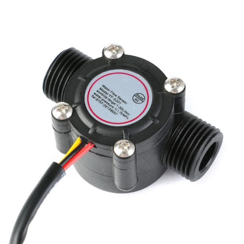 Accuracy Liquid Flows Meter with Hall Effect Technology G1/2 Fitting for Immediate Monitoring In Hot Water Systems