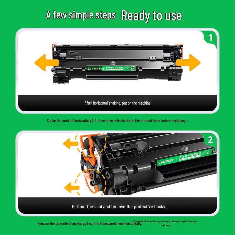Caijin Compatible CB435A Extra-Large Yield Black Toner Cartridge for HP P1005 P1006
