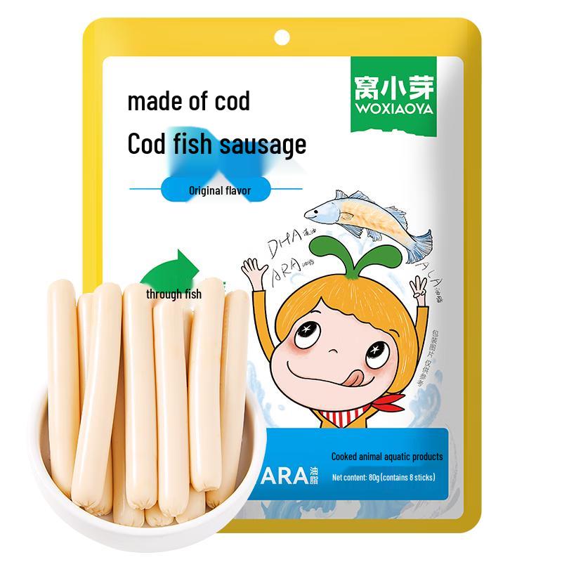 Wo Xia Ya Deep Sea Cod Fish Sausage