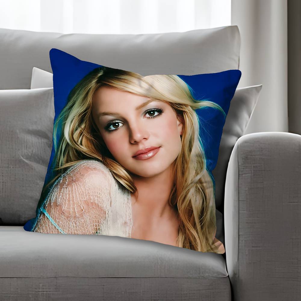BBritney Singer Spears Verschiedene Größen Quadratische Kissenhülle Für Auto Haus Schlafzimmer Dekor Benutzerdefiniertes Valentinstagsgeschenk