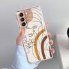 Phone Case For Samsung Galaxy S26 S25 S24 S23 S22 Ultra S20 S21 FE 5G Plus Soft Clear Cover One Line Art