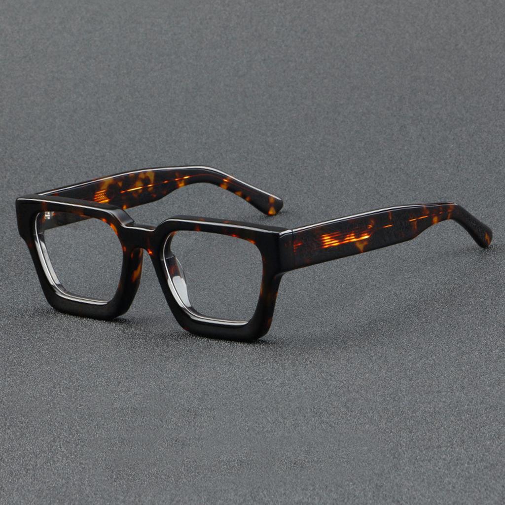 Vintage Big Wide Legs Acetate Glasses Frames High Quality Optical Eyewear for Women and Men