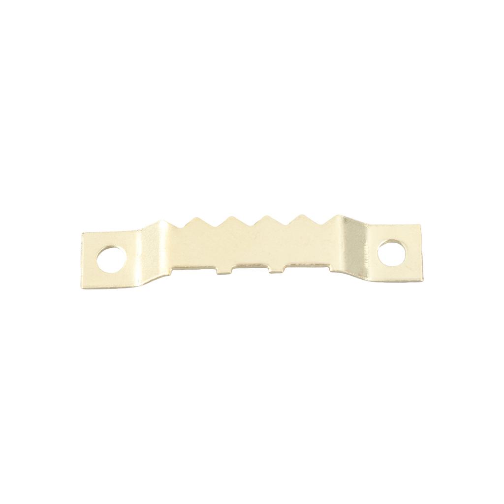 100Pcs Sawtooth Picture Hangers Double Hole with Screws Frame Hanging Hardware Save Space