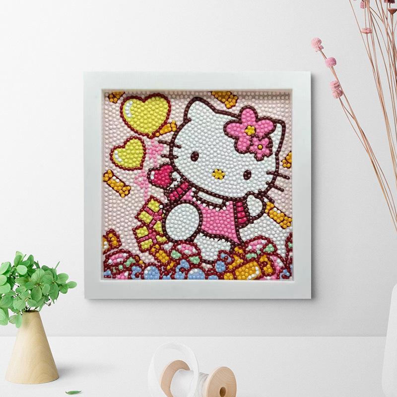 Free Shipping/Cartoon Diamond Painting Children'S Gift Handmade Cross Stitch Framed Diy Bedroom Sticker