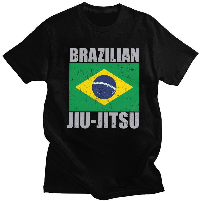 

Custom Brazilian Jiu Jitsu Brazil Flag Tshirts for Men Short Sleeve Casual T Shirt Fashion T-shirt 100% Cotton Tees Gift - Me... S разноцветный