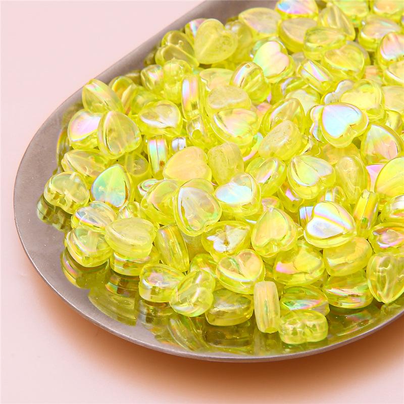 Handmade Beads Acrylic Color-plated Beads Handmade DIY Beaded Earrings Bracelet Cell Phone Chain Accessories Materials Loose Beads Making Accessories