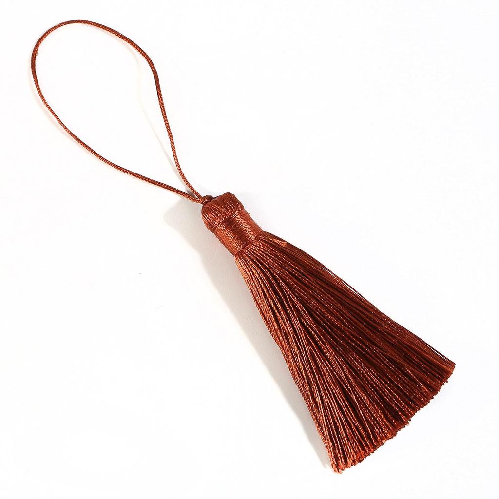 Polyester Seidenquaste Hängende Quaste mit Spitze für DIY Schmuckherstellung Zubehör Bastelarbeiten