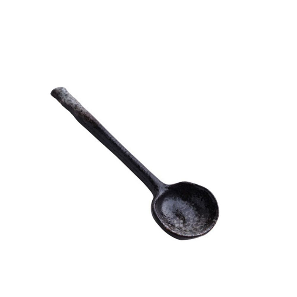 Ceramic Porridge Stirring Spoon Tea Cutlery Restaurant Coffee Spoon Soup Spoon Kitchen Utensils Tableware