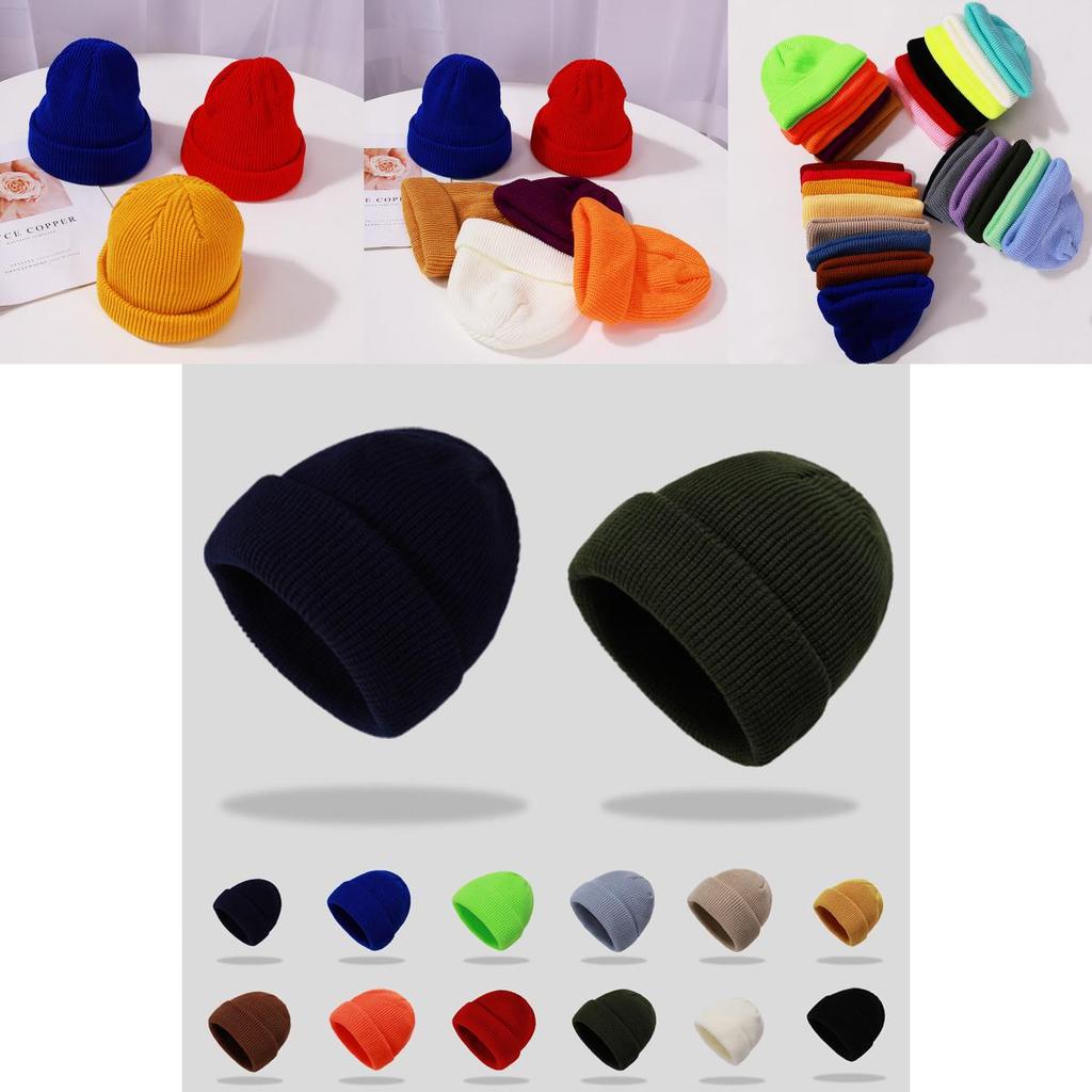 Cozy And Warm Plain Knit Winter Beanie Hat For Men And Women In Solid Colors