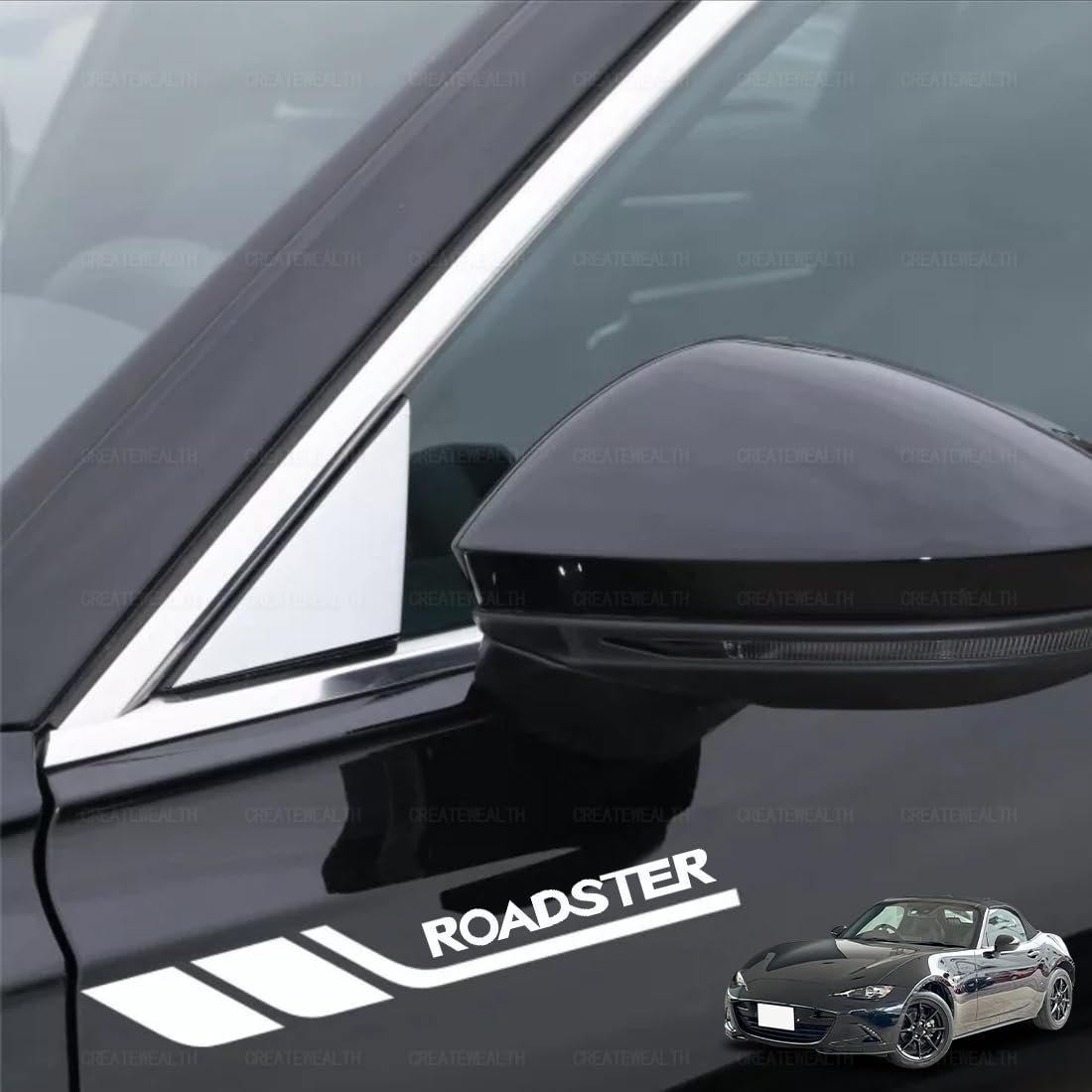 ROADSTER Car Sticker Decal Side Dress Up Fender Sticker for ROADSTER