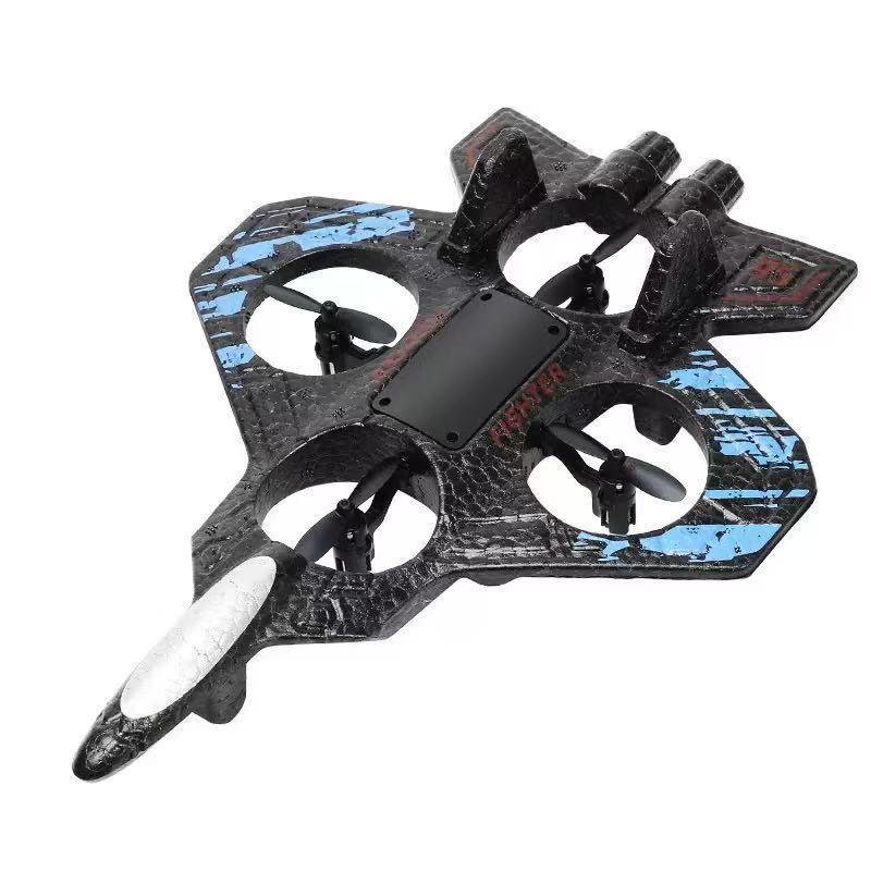 

Позашляховий пінопластовий літак-трюкач із датчиком сили тяжіння, світлодіодними вогнями, що перезаряджаються, та пультом дистанційного керування.