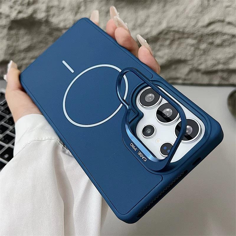 

Samsung S26 Ultra Magnetic Phone Case: Skin-friendly, Heat Dissipation, Drop-proof, with Lens Holder. Samsung S24