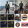 Royal Thai Marine Corps Logo Badge Camouflage T-Shirt Long Sleeve Shirt Undershirt Turtleneck Royal Thai Navy Flag Quick Dry Soldier Military Unisex