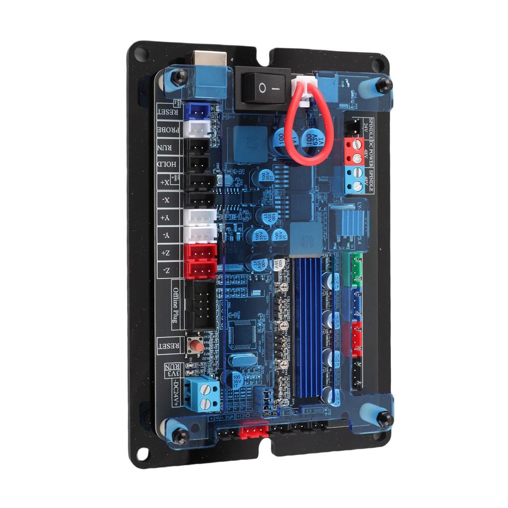 3 Axes GRBL Controller Board 32 Bit Stepper Motor Driver Board for Woodworking Engraving Machine CNC Router DC12 48V