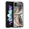 Hard PC Phone Case For Samsung Galaxy Z Flip 7 6 5 4 Black Cover For Galaxy Z Flip 3 Foldable Shockproof Cartoon Girl Fundas Bag