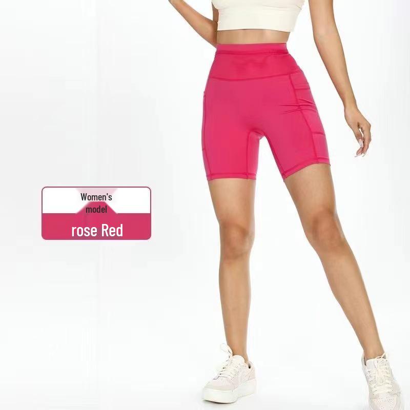Unisex Quick-Dry 6-Pocket Kangaroo Running Shorts for Yoga and Cycling