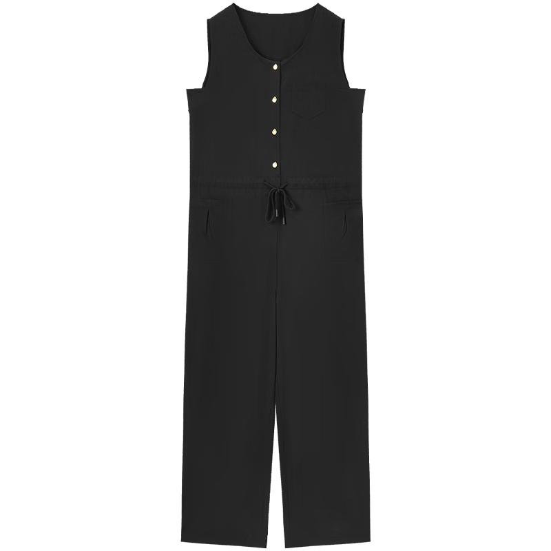 EICHITOO Women s Sleeveless Wide-Leg Jumpsuit M
