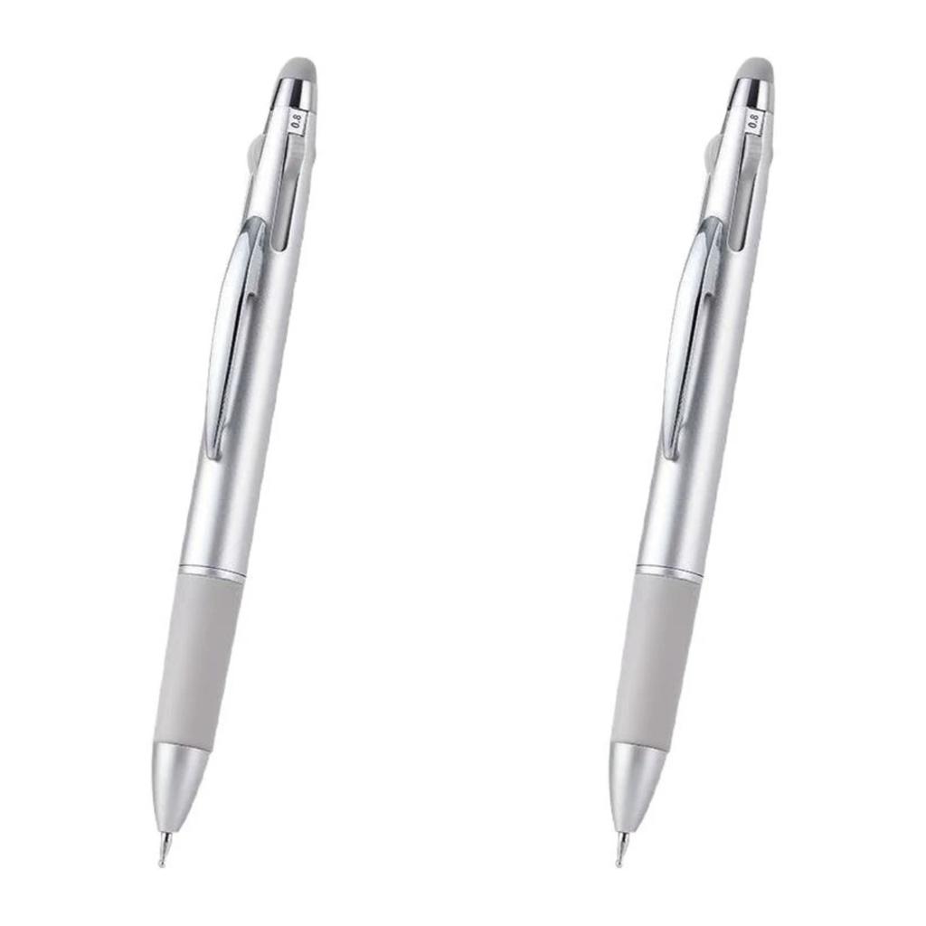 2pcs New Multifunctional Nail Art Dotting Pen Press-Type Multi-Headed Size Nail Point Ballpoint Pen Wave Point/Smudge/Spot Drill