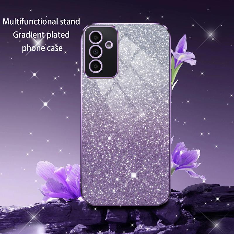Für Samsung Galaxy A34 5G Luxus Galvanisiertes Glitzerhülle Für Samsung A34 5G Weiche Stoßstange Transparente Handy-Rückseite