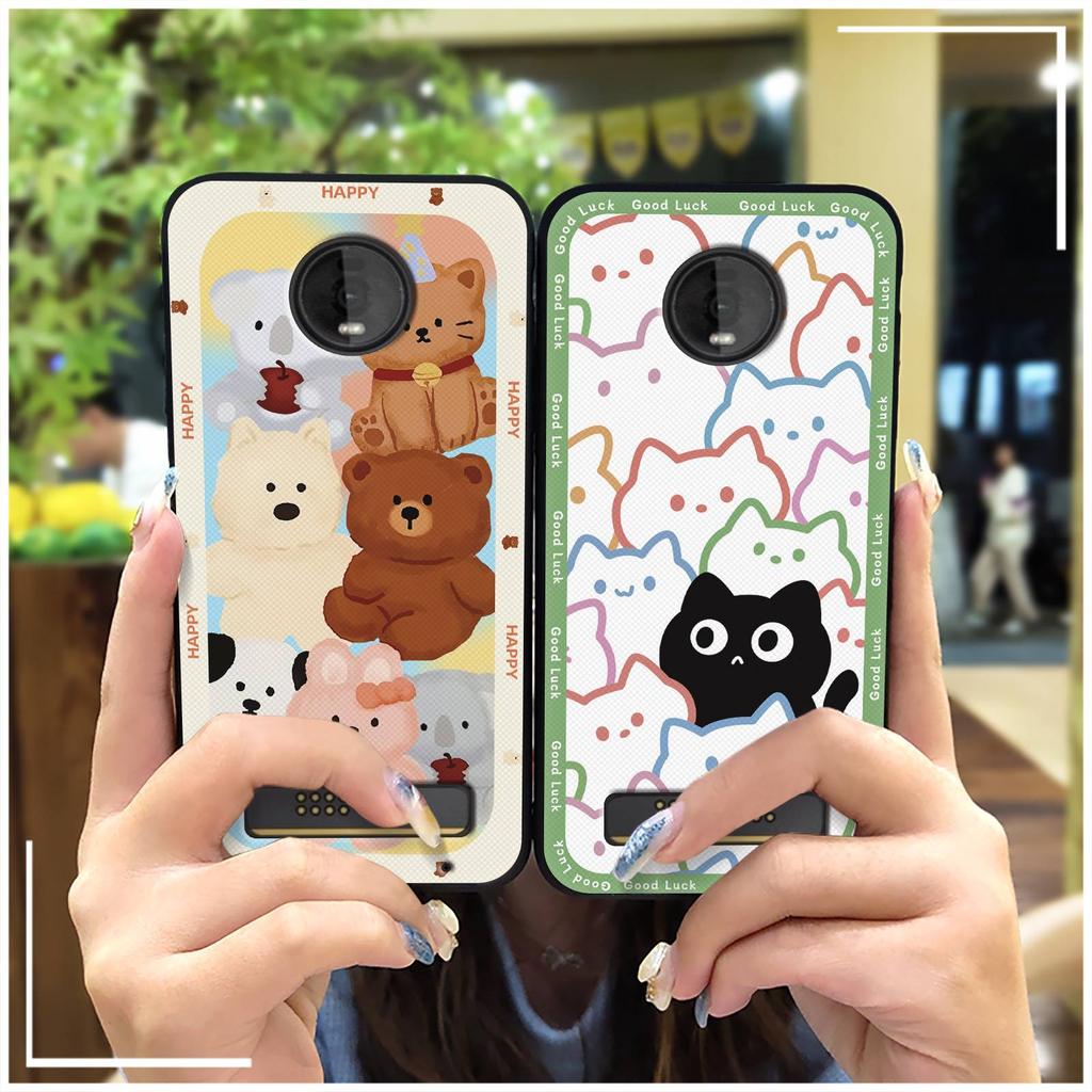 Durable Protective Phone Case For MOTO Z4 Play Graffiti Phone Pouch Cartoon Anti-knock TPU Waterproof Cute Soft Case