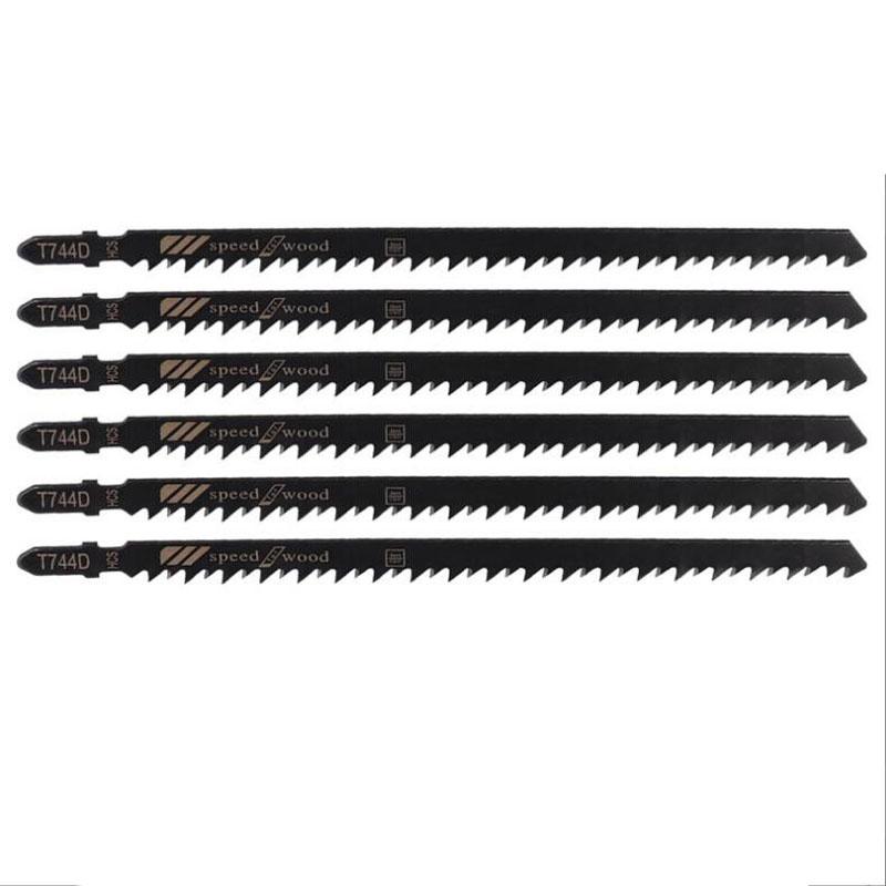 T744D Jigsaw Blade Set 180mm Long Jig Saw Blades For Wood Metal Straight Cutting T-Shank Jig Saw Blade