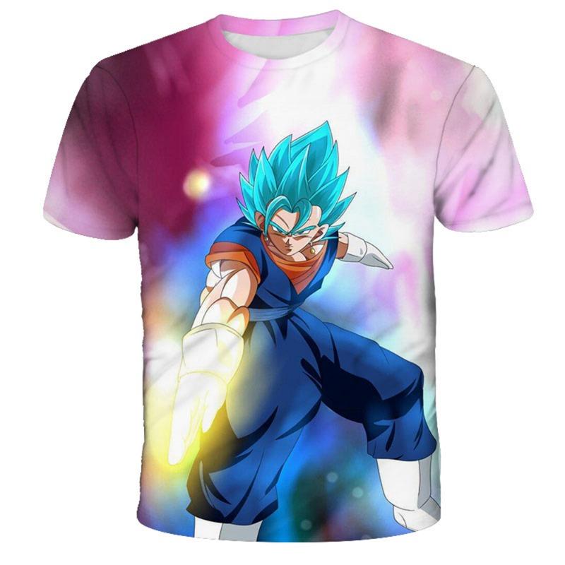 Japanese Anime Dragon Ball Z Printed Super Future Trunks Super Saiyan God Epic T-Shirt Fashion Kids Adults Cosplay Tops Clothing