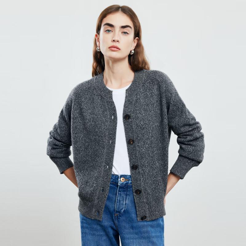 Women's 100% Cashmere Thickened Cardigan Sweater