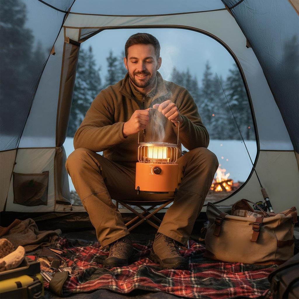 Portable Gas Stove Heating Cooker Camping Tent Heater For Outdoor Travel Outside Hiking Patio Garage Ice Fishing Garden