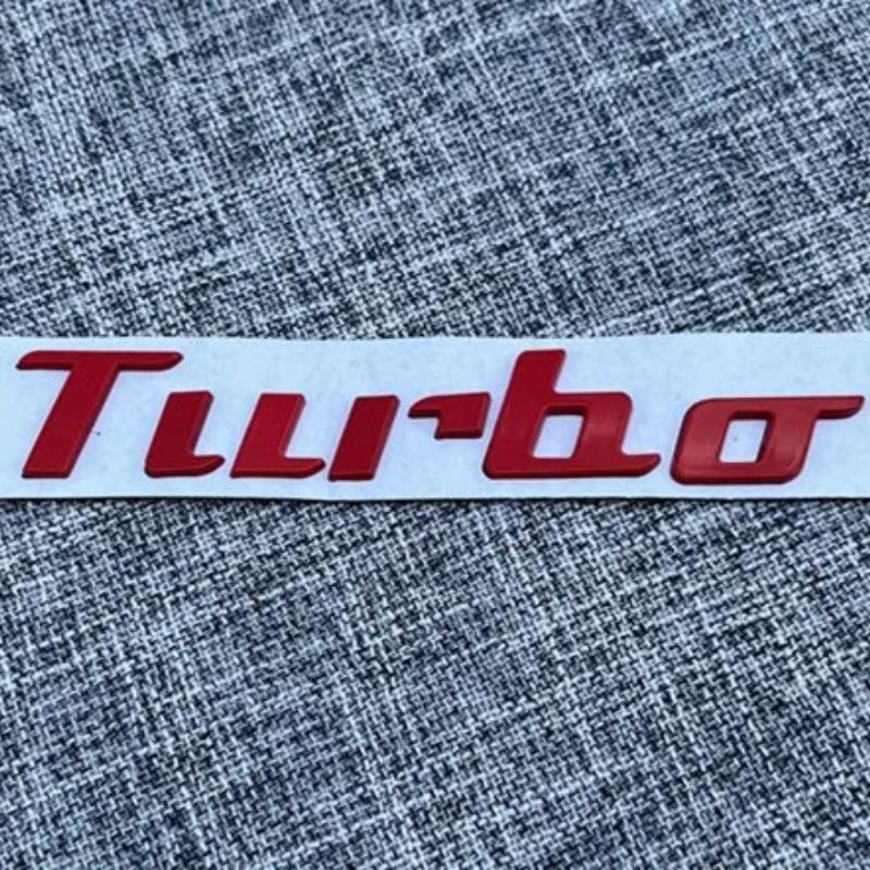 New Metal Car Badges Turbo Trunk Emblem Stickers Decals Decor Turbocharger Boost Loading Boosting