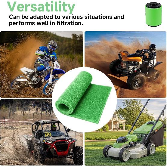 Washable Foam Filter Material For Uni Filter BF-1 BF1, 65-PPI Motorcycle Foam Air Filter Sheet, Cut-To-Size Pre-Filter Sponge For ATV/UTV Dirt Bike